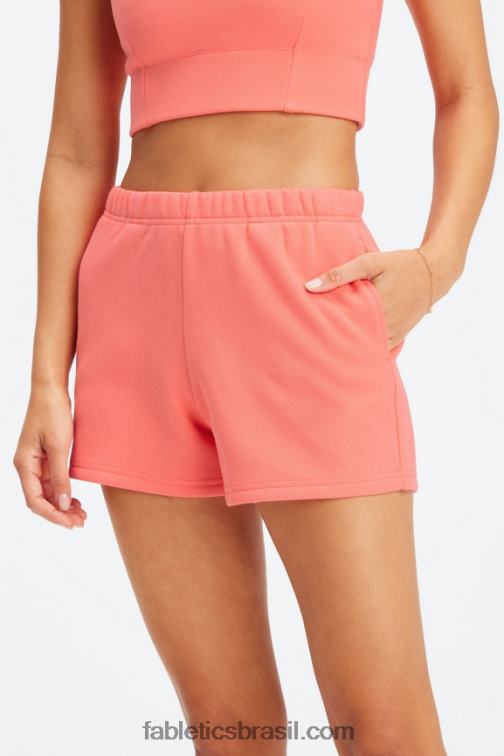 Fabletics preto/branco clássico 420HR431 bermuda slim go-to mulheres