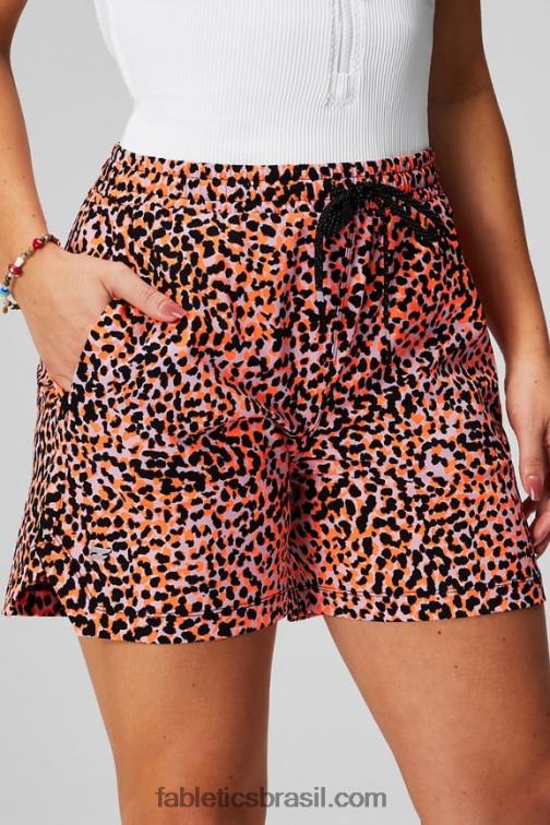 Fabletics preto/café ole/leite de mel 420HR237 aquele curto 5'' mulheres
