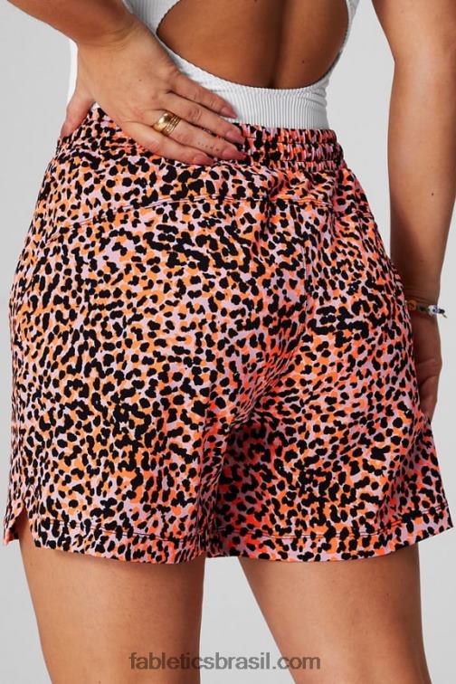 Fabletics preto/café ole/leite de mel 420HR237 aquele curto 5'' mulheres