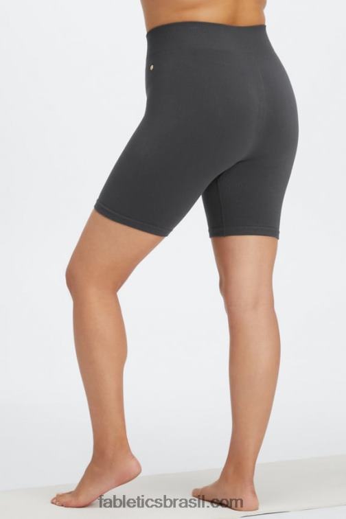 Fabletics preto/prata reflexivo 420HR443 short sem costura de cintura alta de 7" em nuvem mulheres