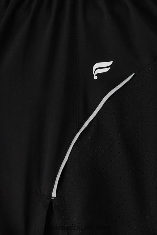 Fabletics preto/prata reflexivo 420HR599 corrida perfurada 5