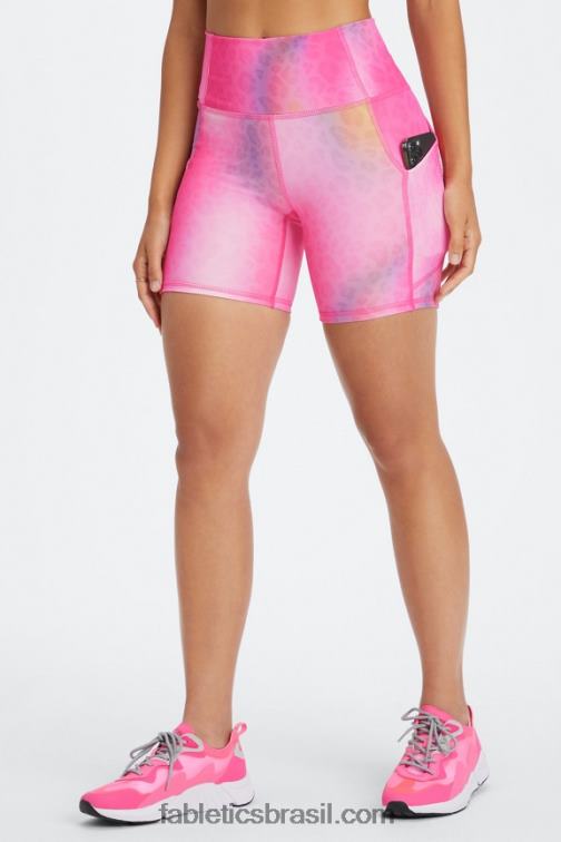 Fabletics íris de ferro/nebulosa 420HR295 oasis pureluxe cintura alta 6'' short 12 mulheres