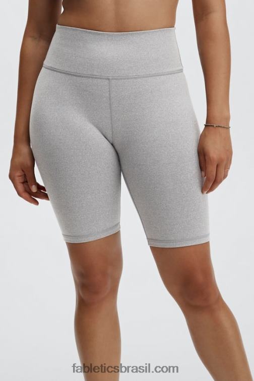 Fabletics sândalo/caqui/prata reflexiva 420HR340 define powerhold cintura alta 9'' short 19 mulheres