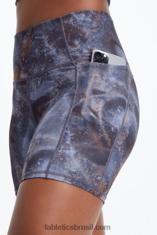 Fabletics safári/ rosa do deserto 420HR469 short cintura alta oasis pureluxe 5'' mulheres