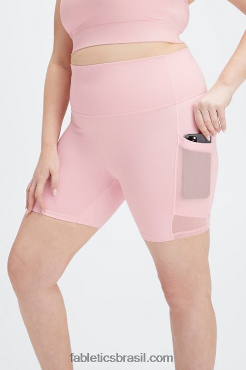 Fabletics salsa vermelha/multi 420HR395 powerhold ultra hw 6'' curto em movimento mulheres