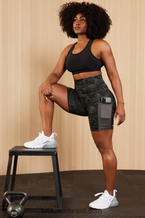 Fabletics sequóia/tom rosa 420HR389 powerhold ultra hw 6'' curto em movimento mulheres