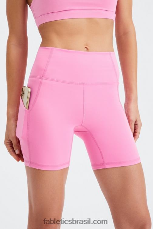Fabletics serenidade/pinho macio 420HR306 oasis pureluxe cintura alta 6'' short 14 mulheres