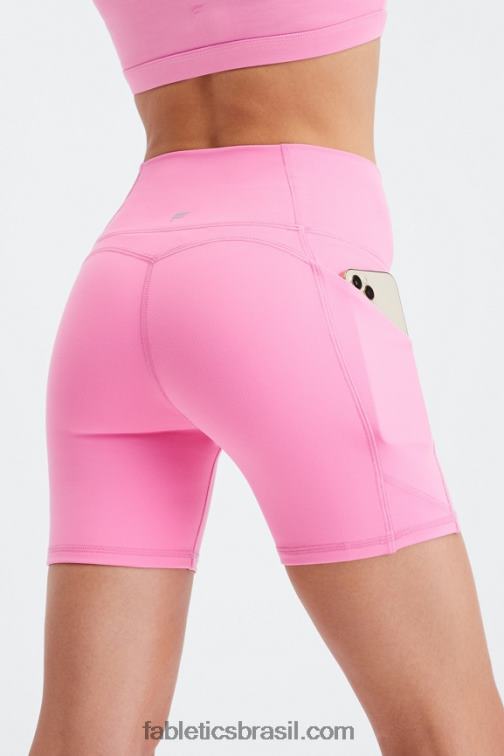 Fabletics serenidade/pinho macio 420HR306 oasis pureluxe cintura alta 6'' short 14 mulheres