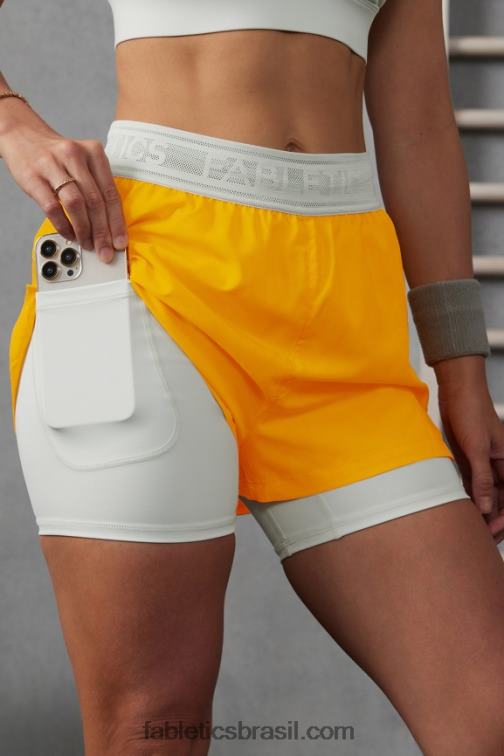 Fabletics sol da tarde/cinza menta/prata reflexivo 420HR596 corrida perfurada 5