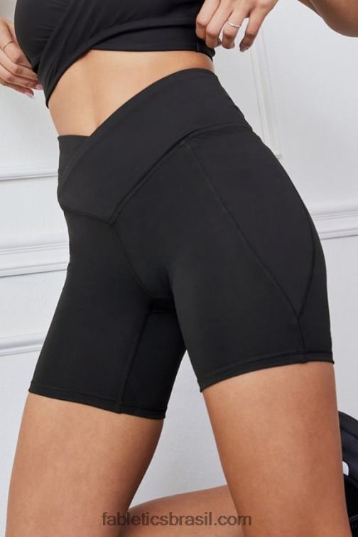 Fabletics sol da tarde/fuga rosa/gráfico 420HR312 oasis pureluxe hw crossover 6'' curto mulheres
