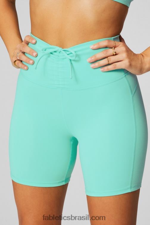 Fabletics sol da tarde/gráfico 420HR611 short franzido de cintura ultra alta pureluxe 6