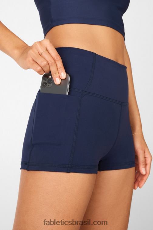 Fabletics sorvete/concha 420HR466 short cintura alta oasis pureluxe 2'' mulheres