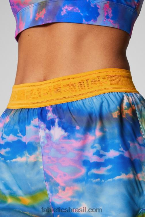 Fabletics sufocante/sol da tarde/prata reflexiva 420HR595 corrida perfurada 5