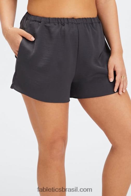 Fabletics tijolo/oliva desbotada 420HR497 ecosatin dormir curto mulheres