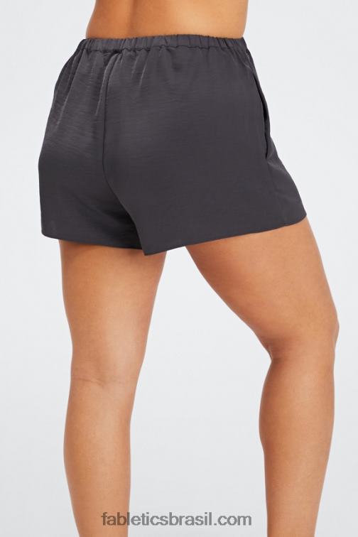 Fabletics tijolo/oliva desbotada 420HR497 ecosatin dormir curto mulheres