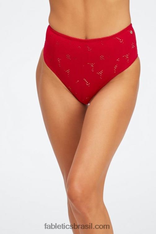 Fabletics cereja doce 420HR2895 calcinha atrevida de renda sem costura mulheres