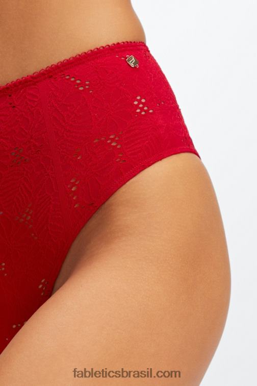 Fabletics cereja doce 420HR2895 calcinha atrevida de renda sem costura mulheres