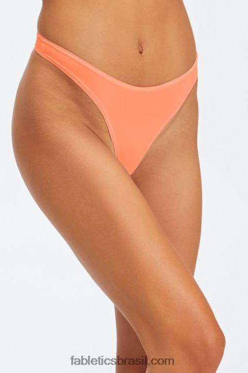 Fabletics coral 420HR2845 tanga de toque fino mulheres