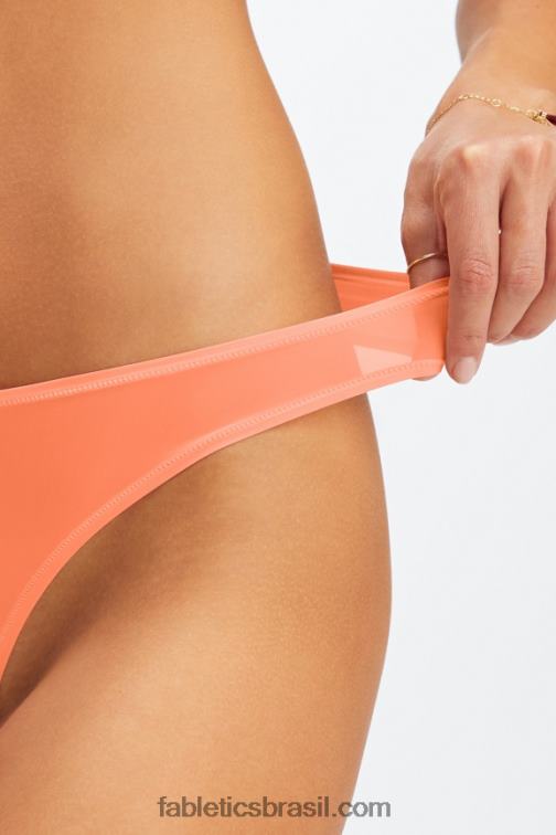 Fabletics coral 420HR2845 tanga de toque fino mulheres