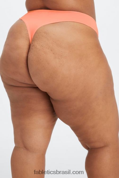 Fabletics coral 420HR2883 tanga cintura alta toque fino mulheres