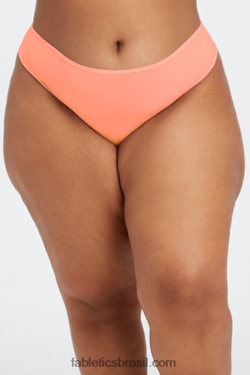 Fabletics coral 420HR2883 tanga cintura alta toque fino mulheres