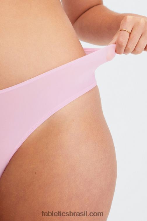 Fabletics docinho rosa 420HR2831 cueca clássica de toque fino mulheres
