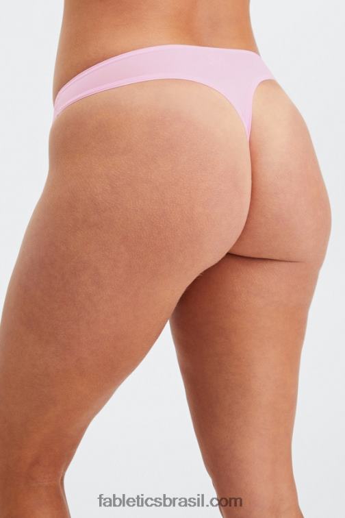 Fabletics docinho rosa 420HR2843 tanga de toque fino mulheres