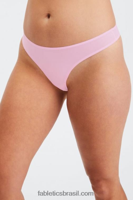 Fabletics docinho rosa 420HR2843 tanga de toque fino mulheres