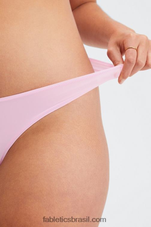 Fabletics docinho rosa 420HR2843 tanga de toque fino mulheres