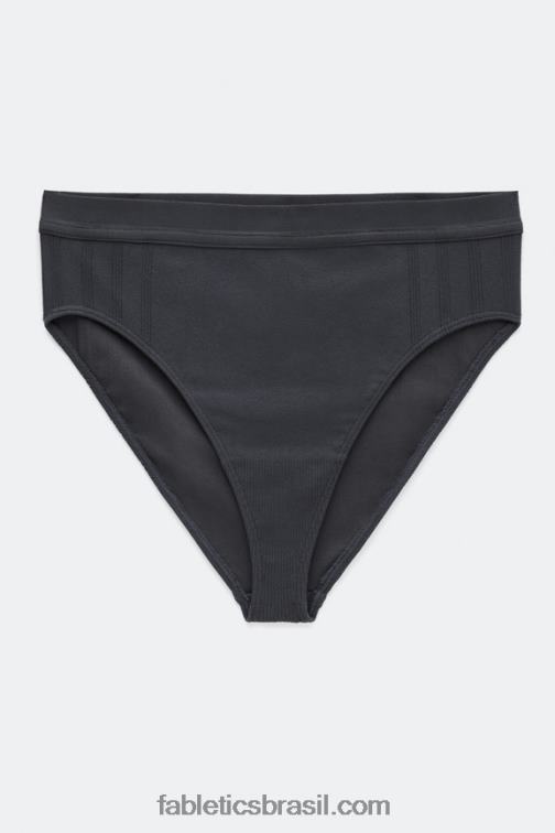 Fabletics estanho 420HR2855 cueca cintura alta em malha esculpida mulheres