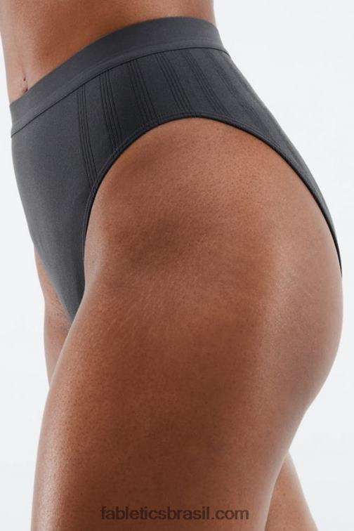 Fabletics ferro 420HR2857 cueca cintura alta em malha esculpida mulheres