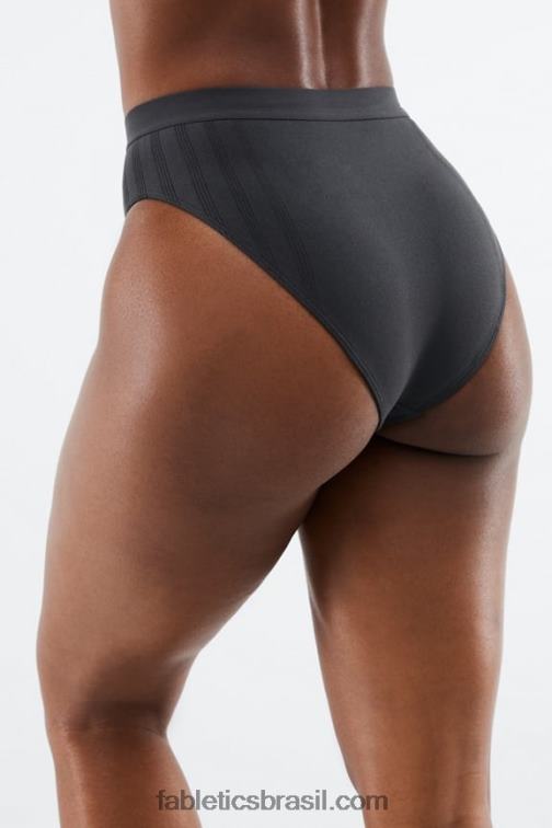 Fabletics ferro 420HR2857 cueca cintura alta em malha esculpida mulheres