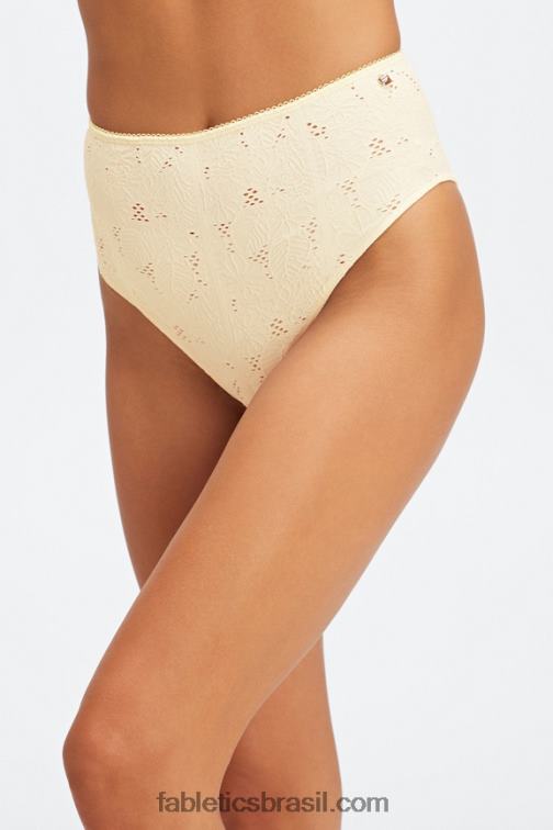 Fabletics garça/lima desbotada 420HR2897 calcinha atrevida de renda sem costura mulheres