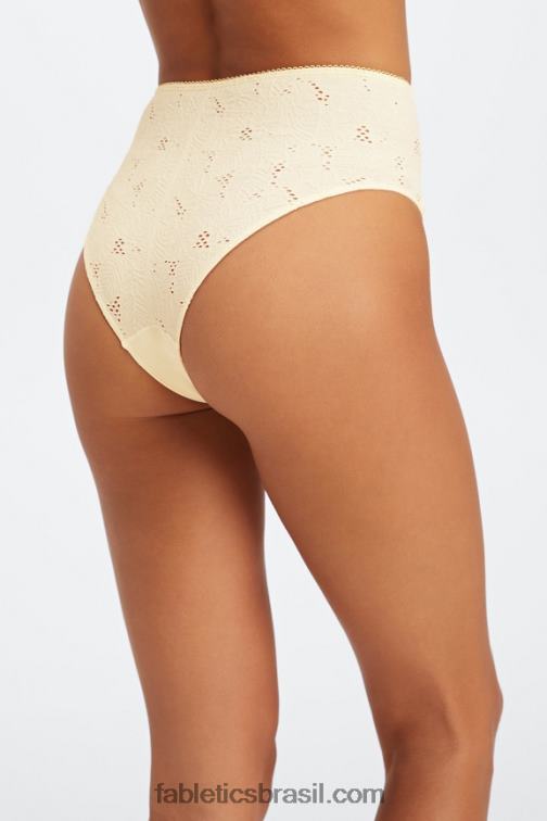 Fabletics garça/lima desbotada 420HR2897 calcinha atrevida de renda sem costura mulheres