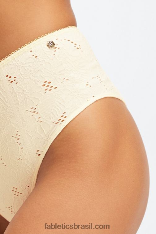 Fabletics garça/lima desbotada 420HR2897 calcinha atrevida de renda sem costura mulheres