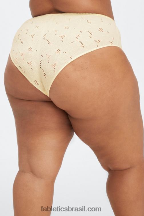 Fabletics garça/lima desbotada 420HR2898 calcinha atrevida de renda sem costura mulheres