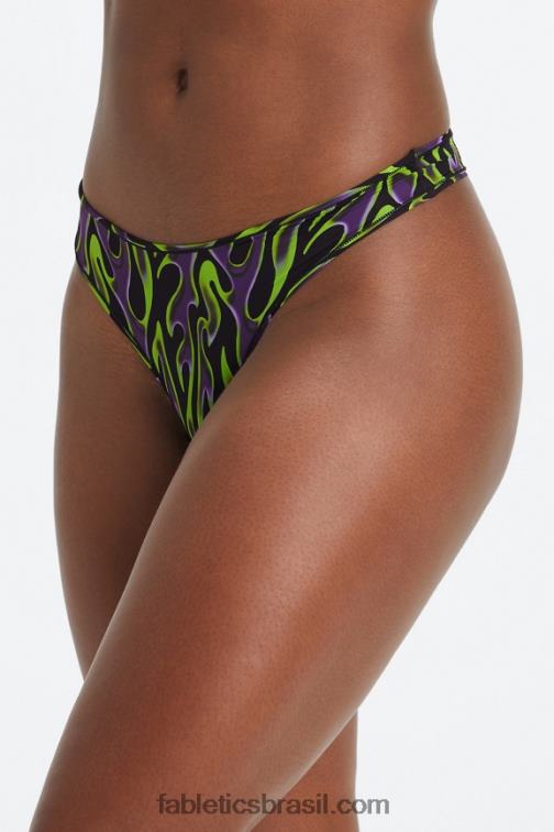 Fabletics garota brilhante 420HR2841 tanga de toque fino mulheres