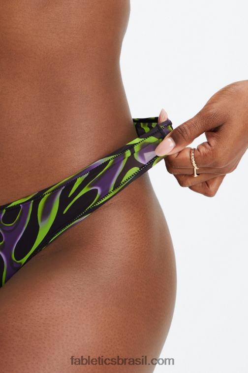 Fabletics garota brilhante 420HR2841 tanga de toque fino mulheres