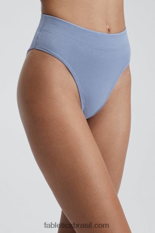 Fabletics jeans desbotado 420HR2903 calcinha de elastano de cintura alta mulheres