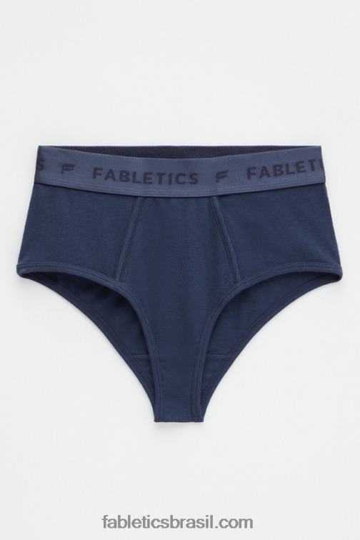 Fabletics marinho clássico 420HR2871 Calcinha cintura alta 24-7 mulheres