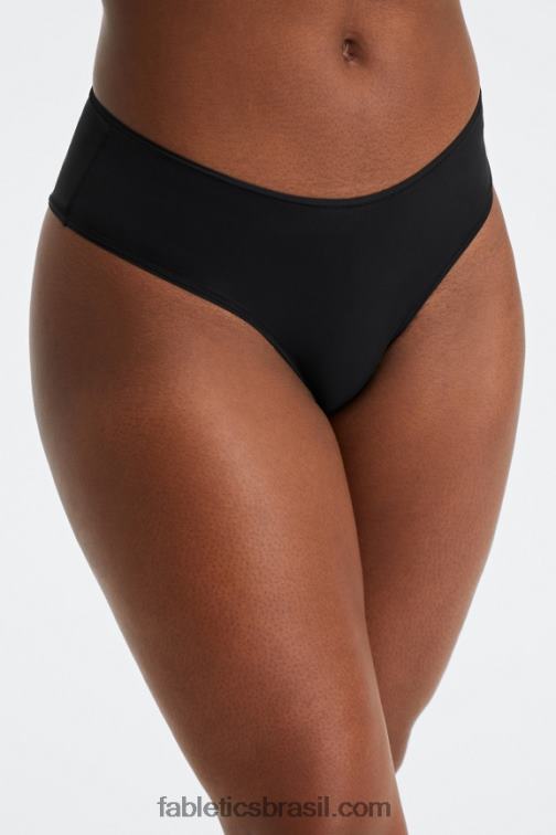 Fabletics preto 420HR2833 cueca clássica de toque fino mulheres