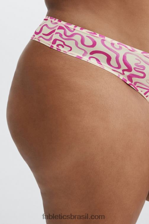 Fabletics redemoinho de amor 420HR2853 tanga de toque fino mulheres