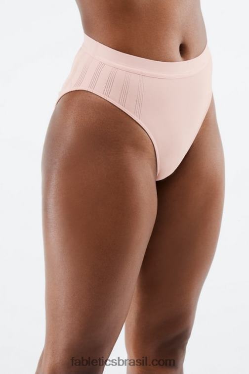 Fabletics roseta empoeirada 420HR2854 cueca cintura alta em malha esculpida mulheres