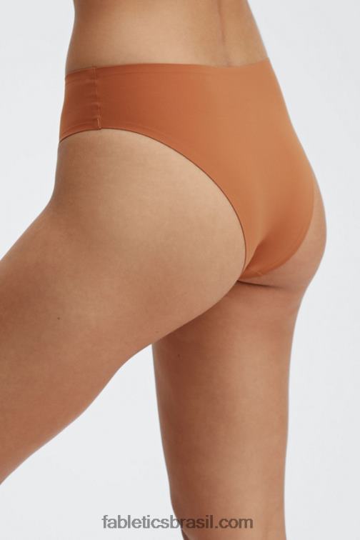 Fabletics tijolo queimado 420HR2904 cueca colada aiko corte alto aiko mulheres