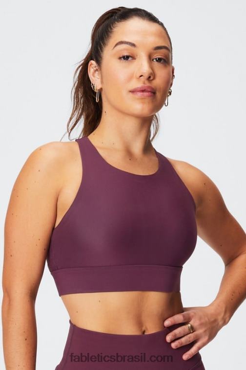 Fabletics Borgonha 420HR1338 sutiã esportivo antiderrapante 90 mulheres