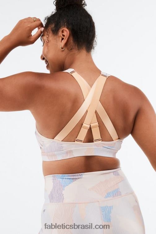 Fabletics areia árida/quente 420HR1407 belle sutiã esportivo de alto impacto mulheres