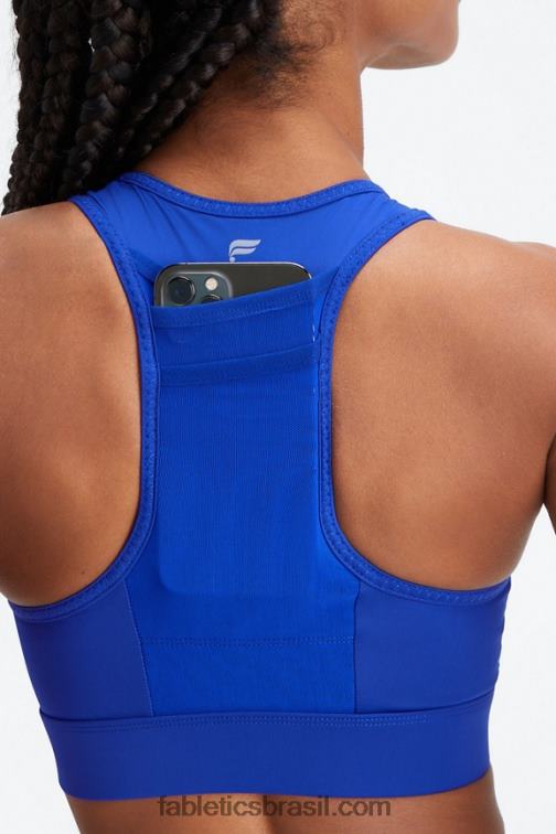 Fabletics azul clássico 420HR1371 sutiã esportivo trinity de alto impacto 96 mulheres