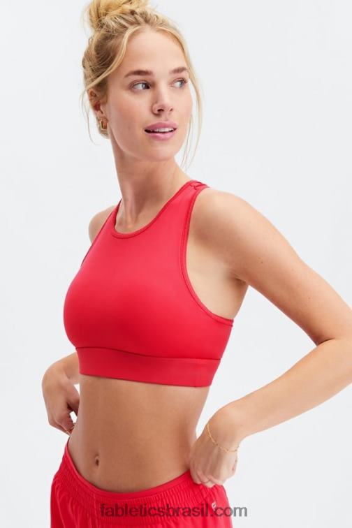 Fabletics batom vermelho 420HR1376 sutiã esportivo trinity de alto impacto 97 mulheres