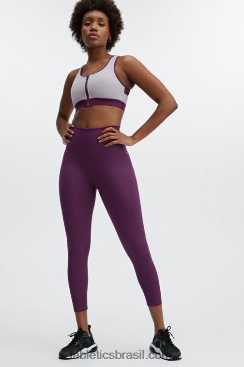 Fabletics berinjela cinza violeta/escura 420HR1422 elsie sutiã esportivo frontal com zíper de alto impacto mulheres