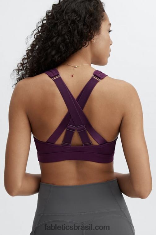 Fabletics berinjela escura 420HR1406 belle sutiã esportivo de alto impacto mulheres